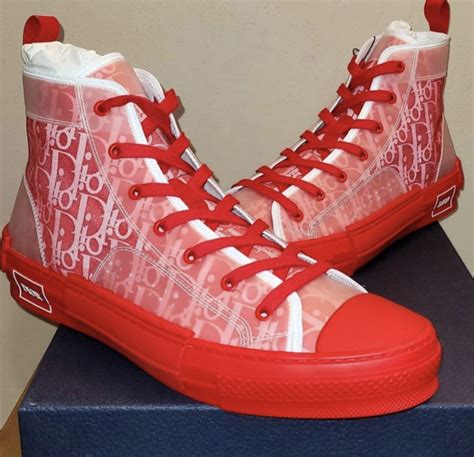 dior red high top|b23 high top sneaker price.